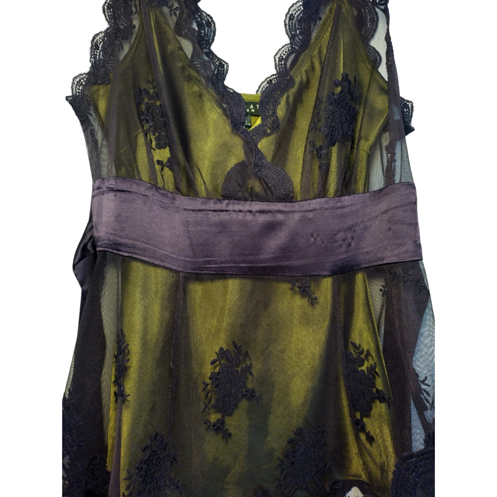 Nougat London Womens Sleeveless Lace Cami Top Olive Black Purple Size 1 - Picture 10 of 14